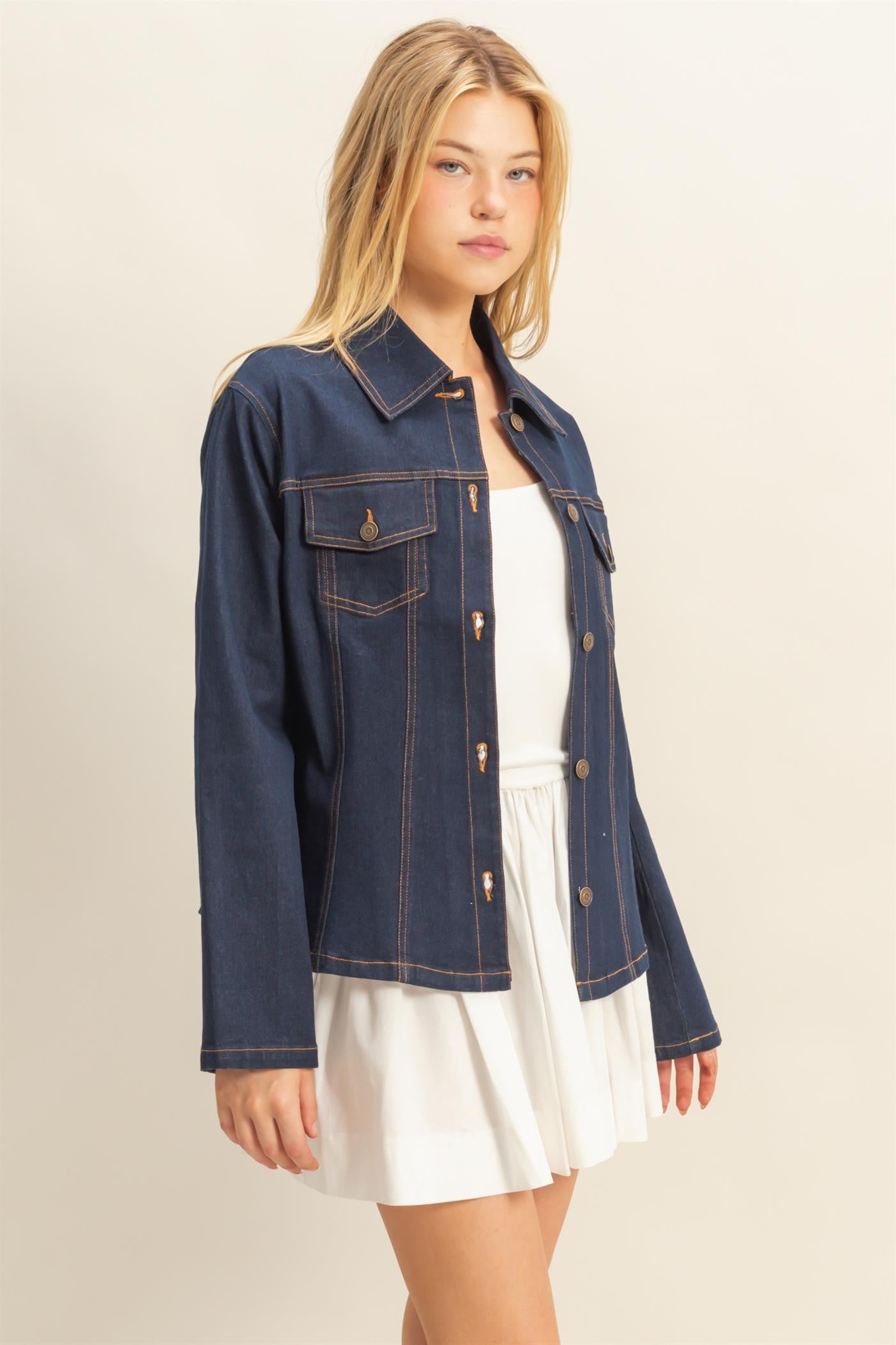 Denim Stitched Jacket