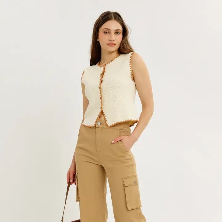 Salted Caramel Sweater Vest