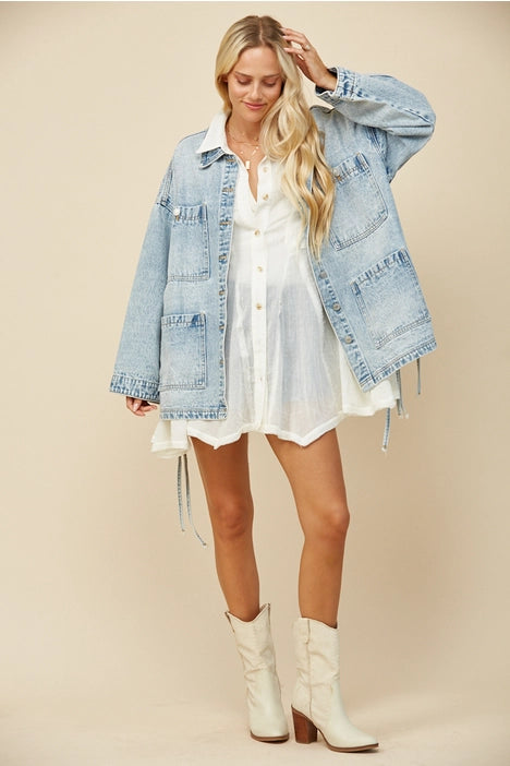 Boho Side Tie Jacket
