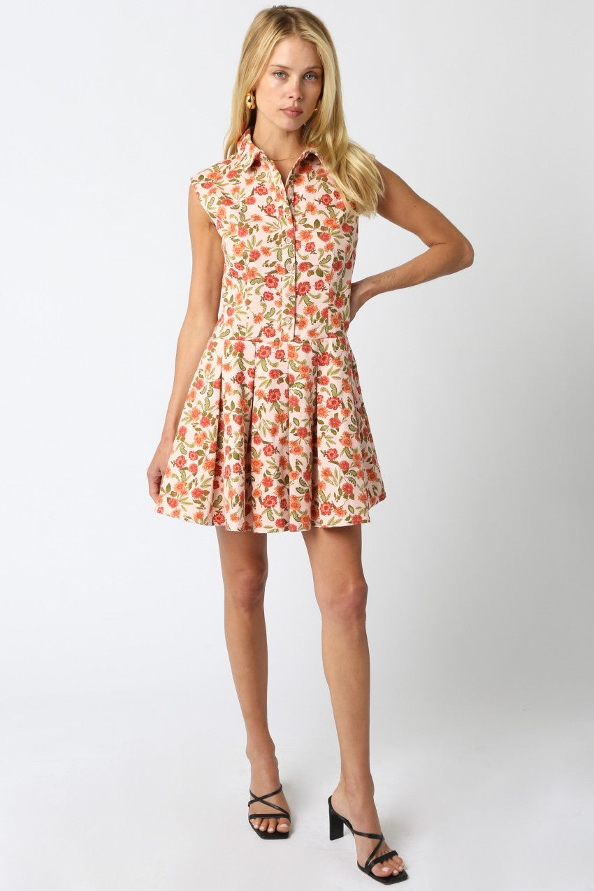 Peach Rust Dress