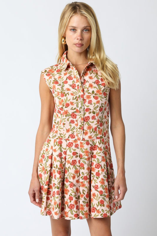 Peach Rust Dress