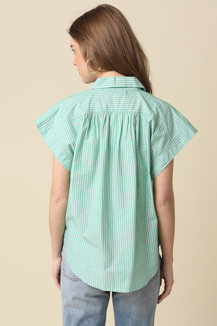 Green Brianna Top