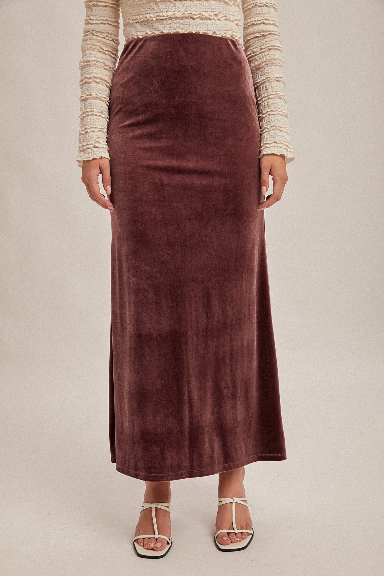 Winter Night Velvet Skirt