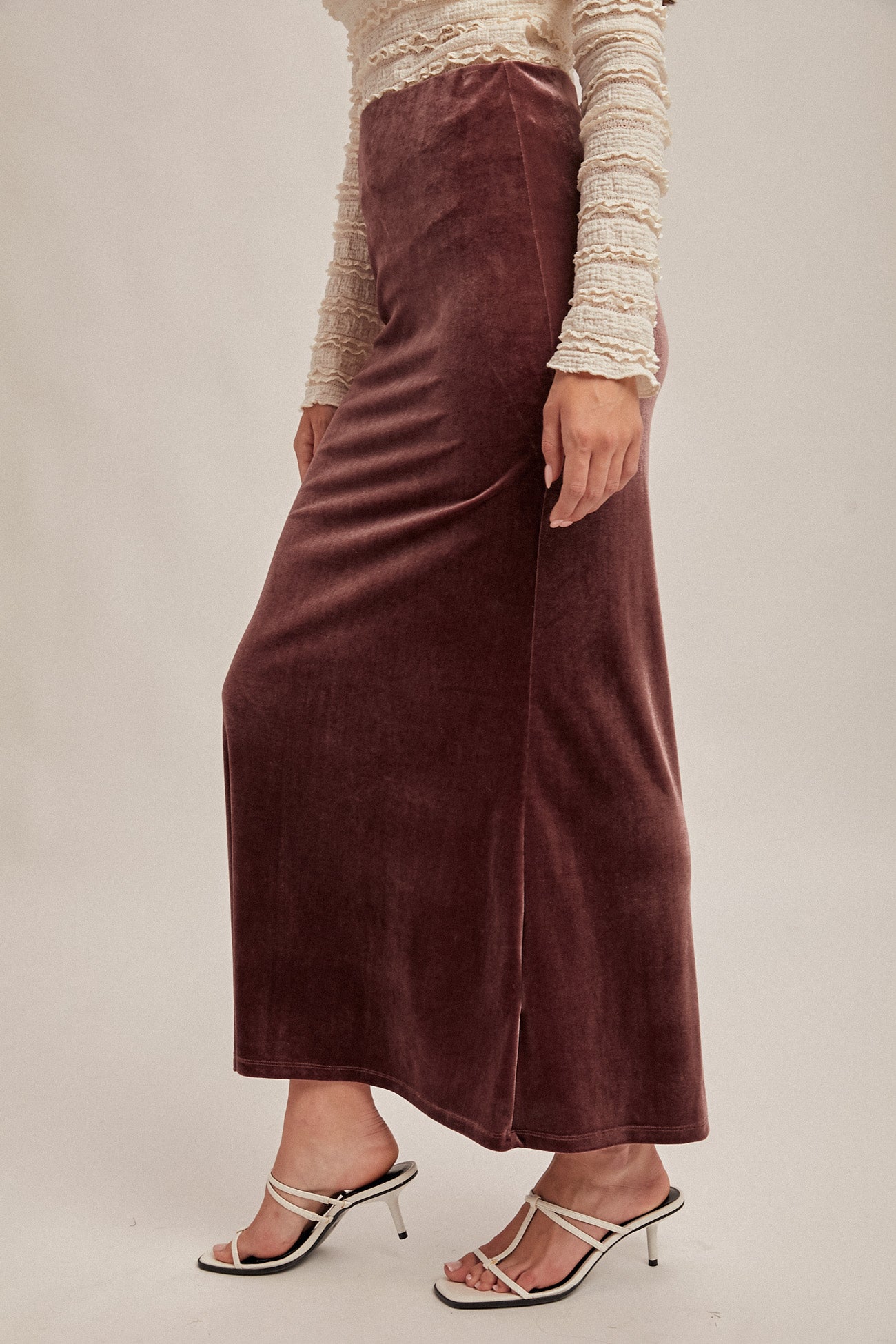 Winter Night Velvet Skirt