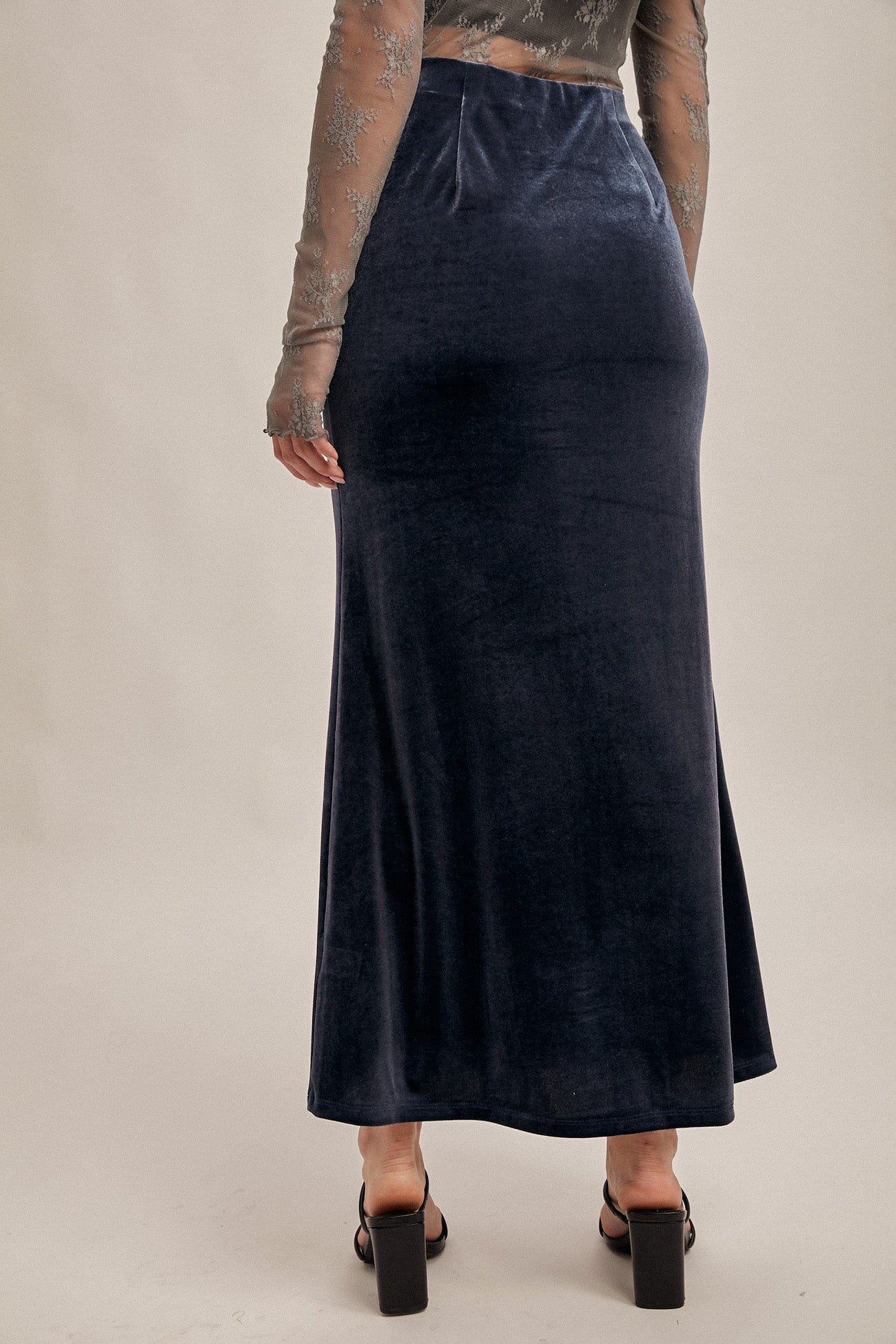 Winter Night Velvet Skirt