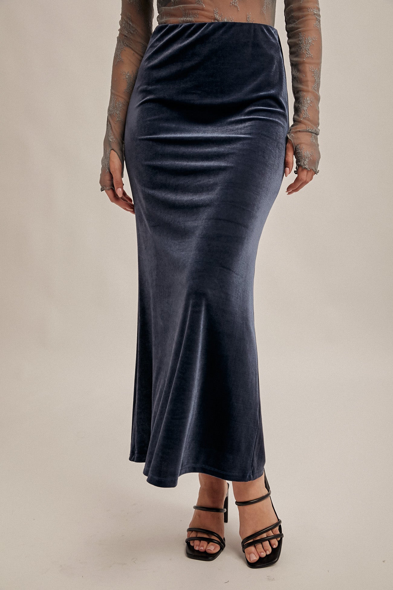 Winter Night Velvet Skirt