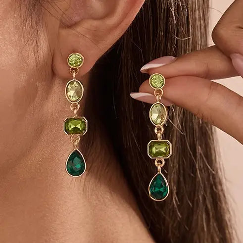4 Rhinestone Earrings