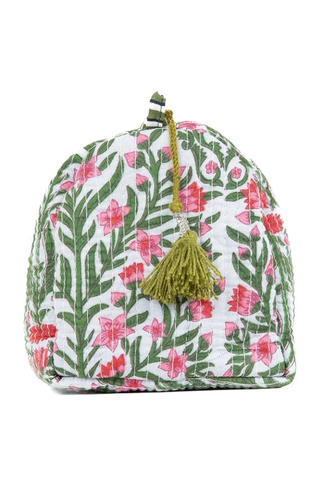 Pink Green Makeup Bag - Set of 3