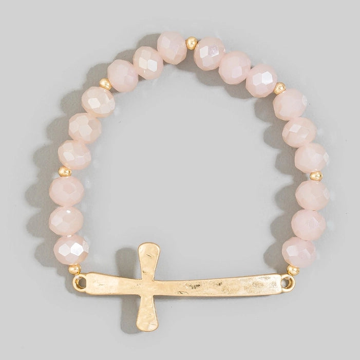 Cross Faceted Bracelet