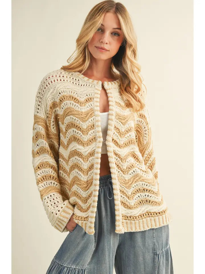 Wave Sweater Cardigan