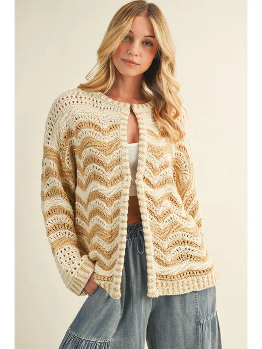 Wave Sweater Cardigan