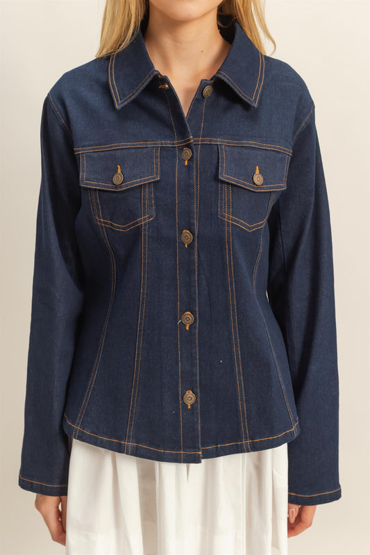 Denim Stitched Jacket