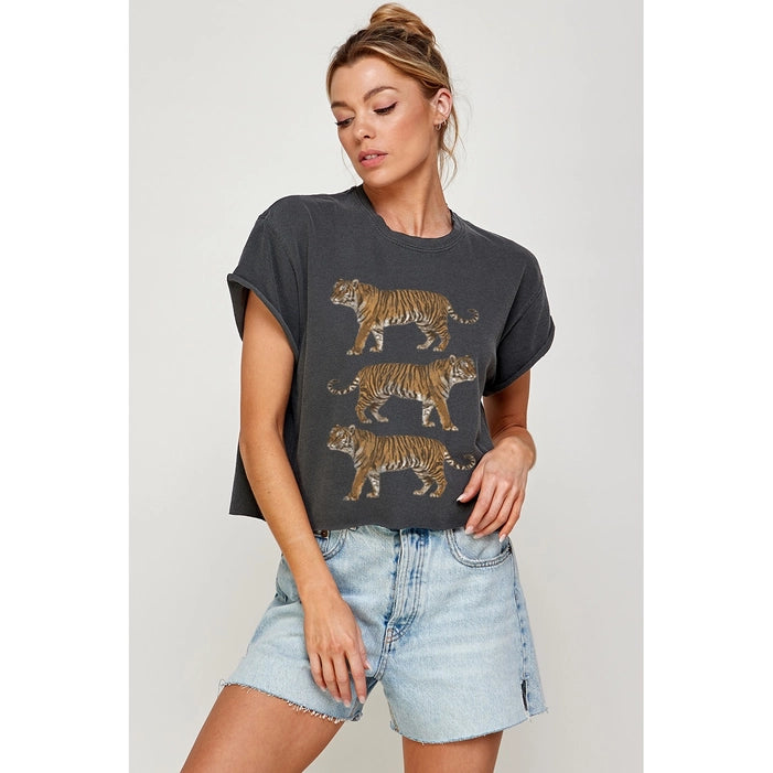 Vintage Tigers Crop Top