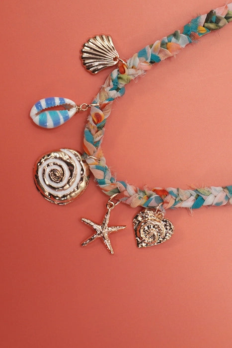 Starfish Scarf Necklace