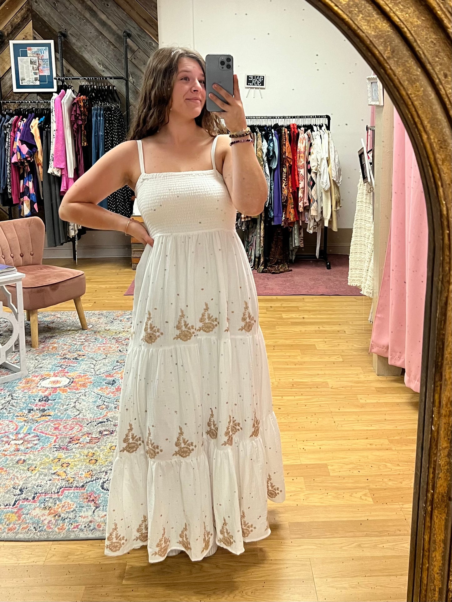 Smocked Bust Midi