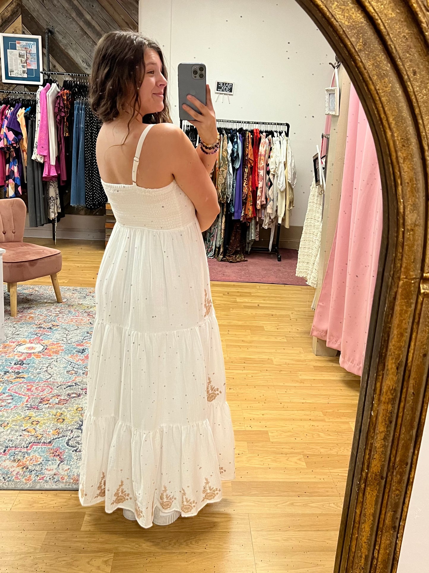 Smocked Bust Midi