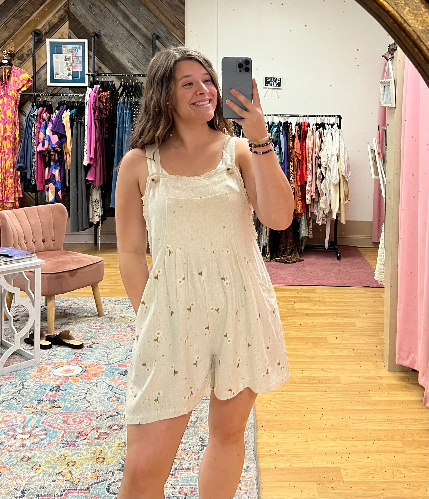 Floral Shortalls