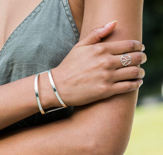 Adjustable Peace Ring