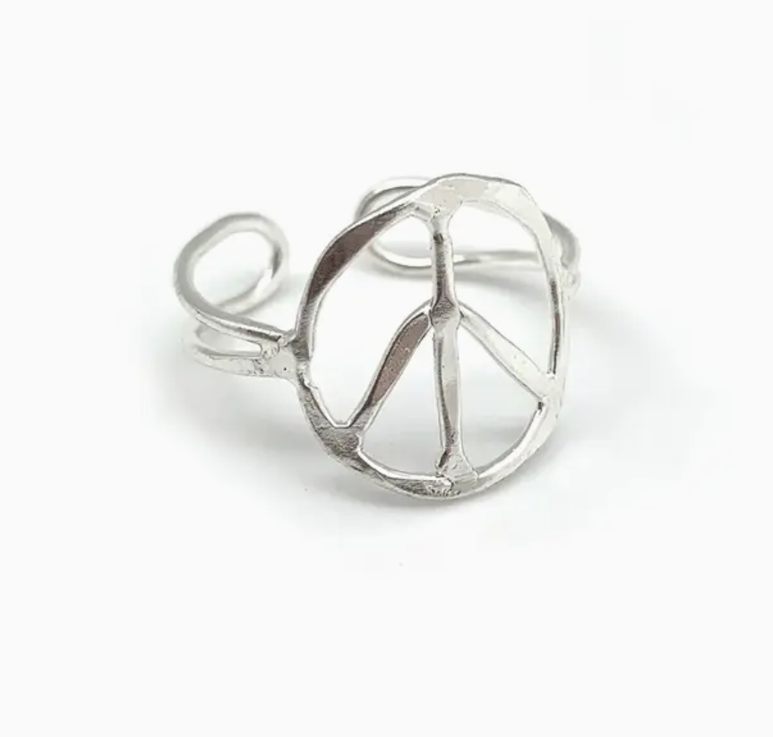Adjustable Peace Ring