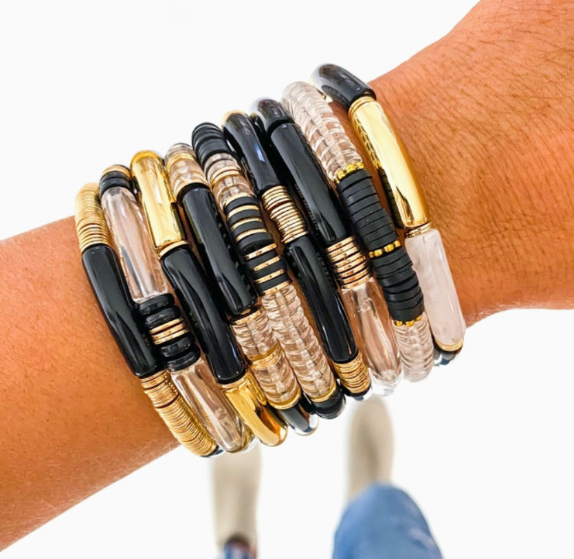 Black Tube Bracelet