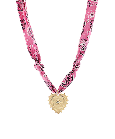 Pink Cowgirl Scarf Necklace