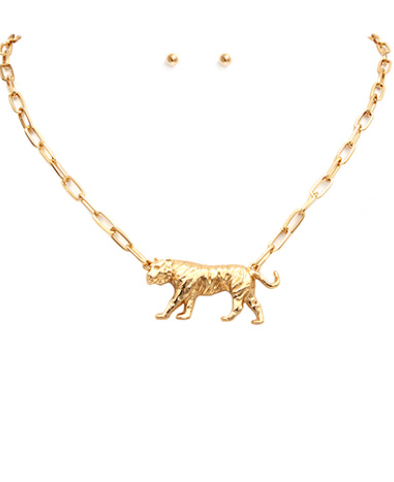 Tiger Clip Necklace