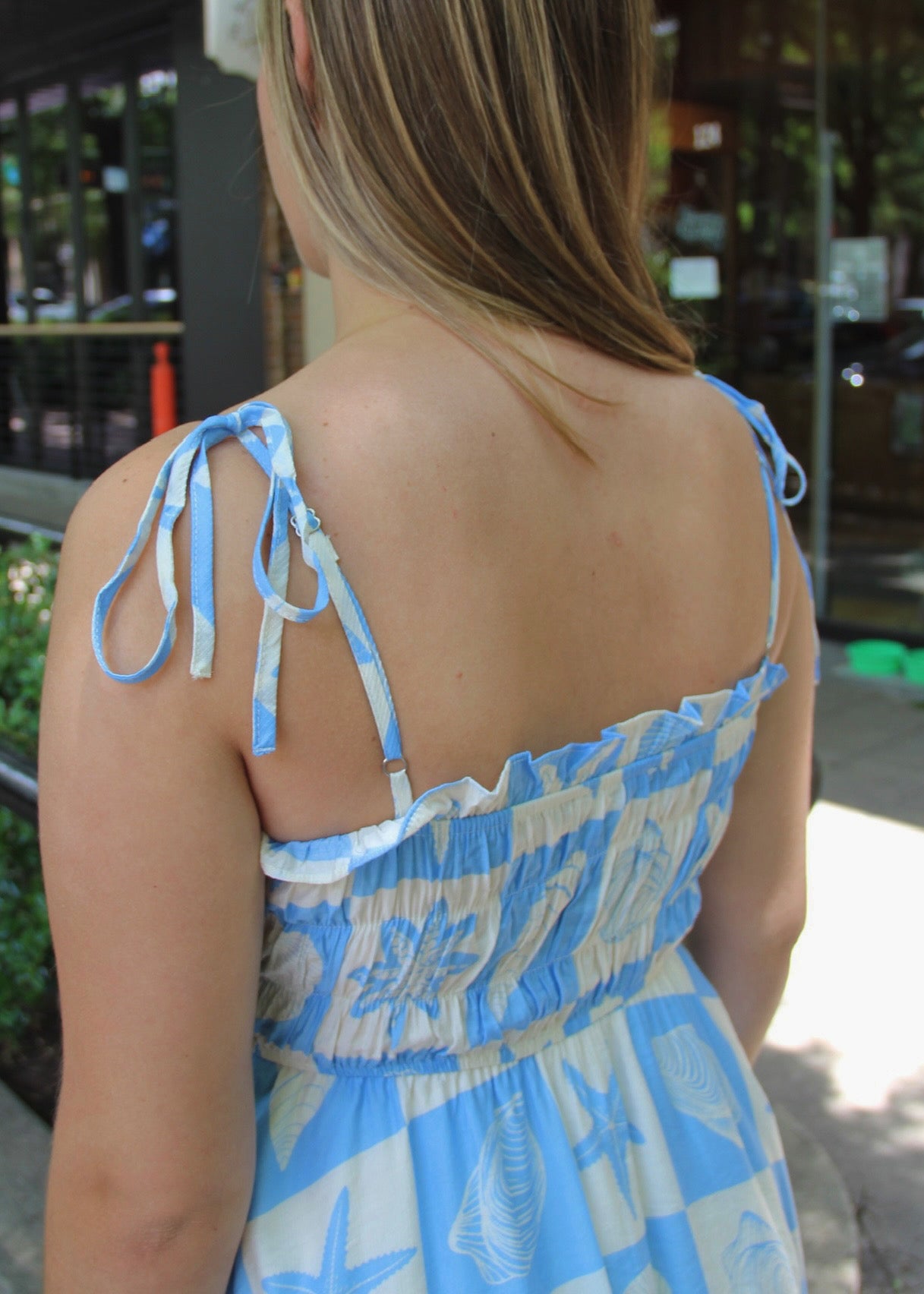 Shell Strap Mini Dress