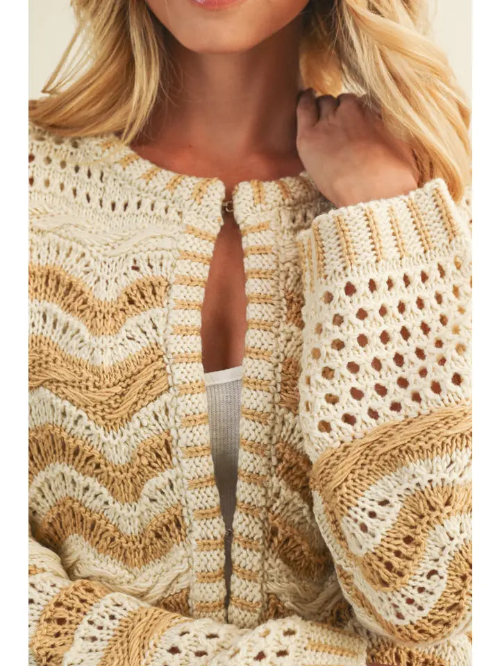 Wave Sweater Cardigan
