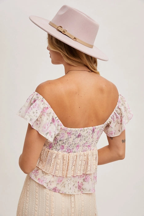 Trimmed Sweetheart Top