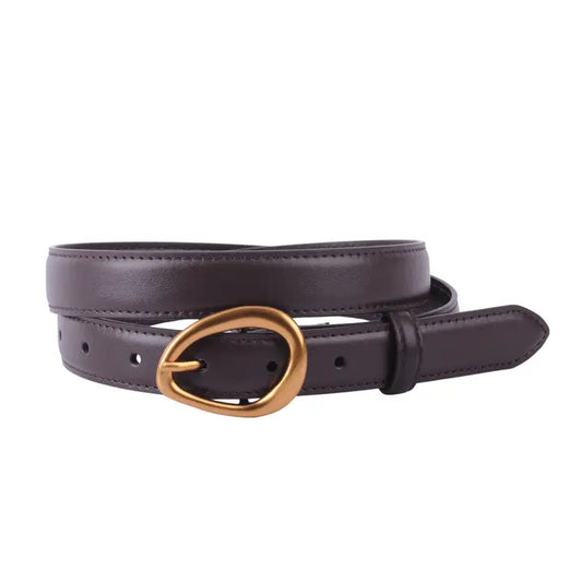 Asymmetrical Leather Belt