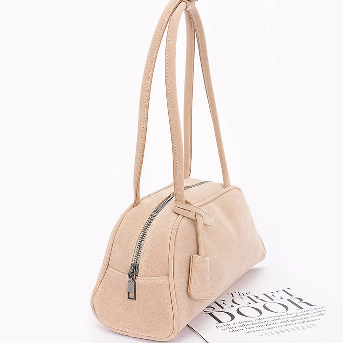 Beige Suede Bag