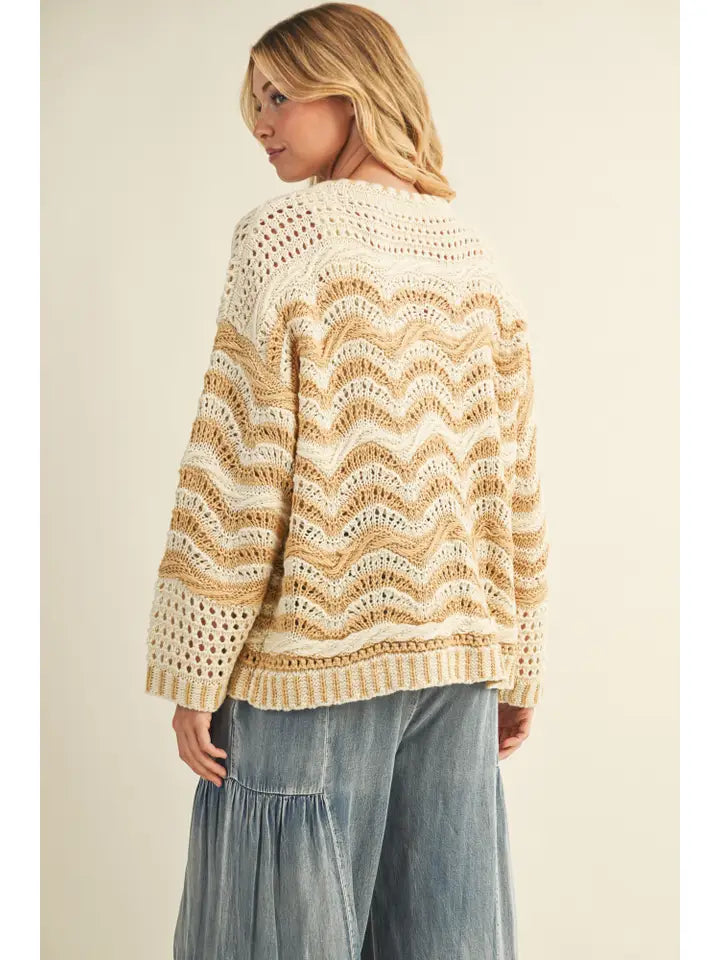 Wave Sweater Cardigan