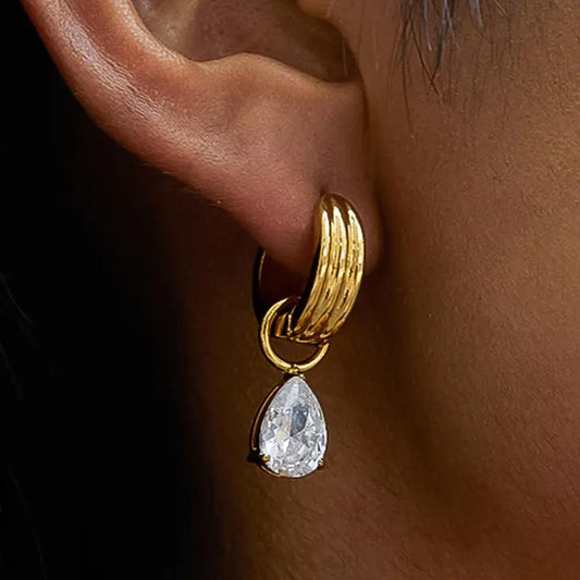 Saffron 18K Earrings