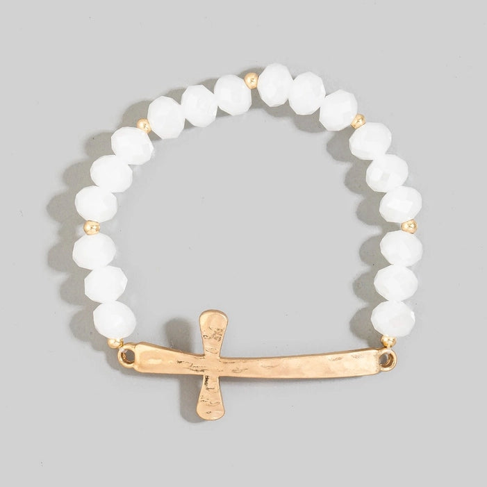 Cross Faceted Bracelet
