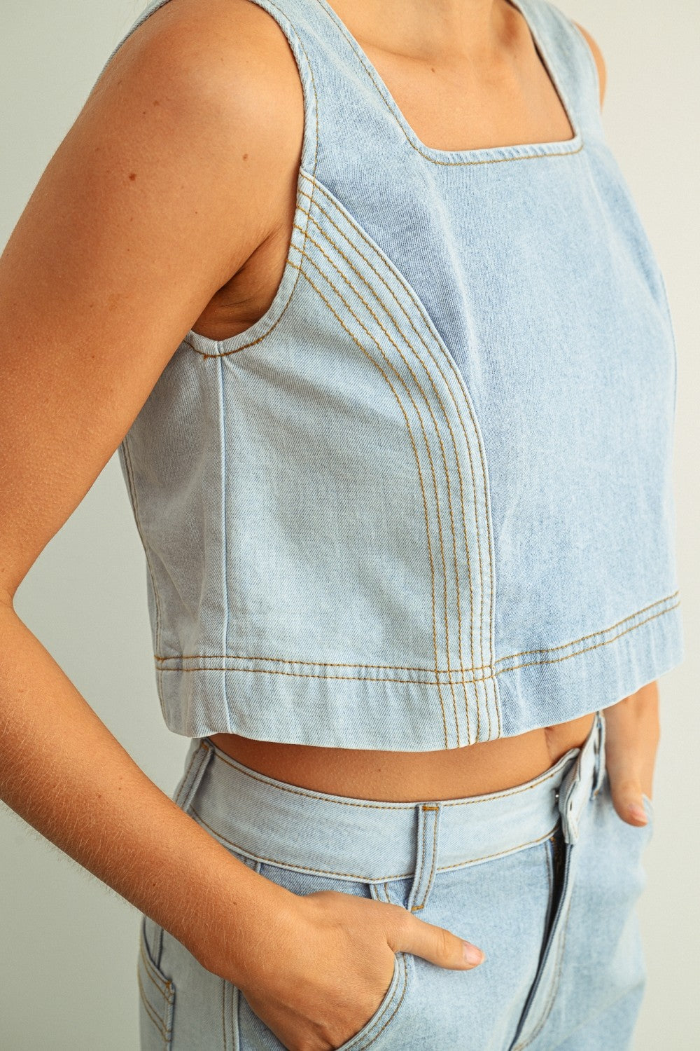 Mix It Up Denim Top