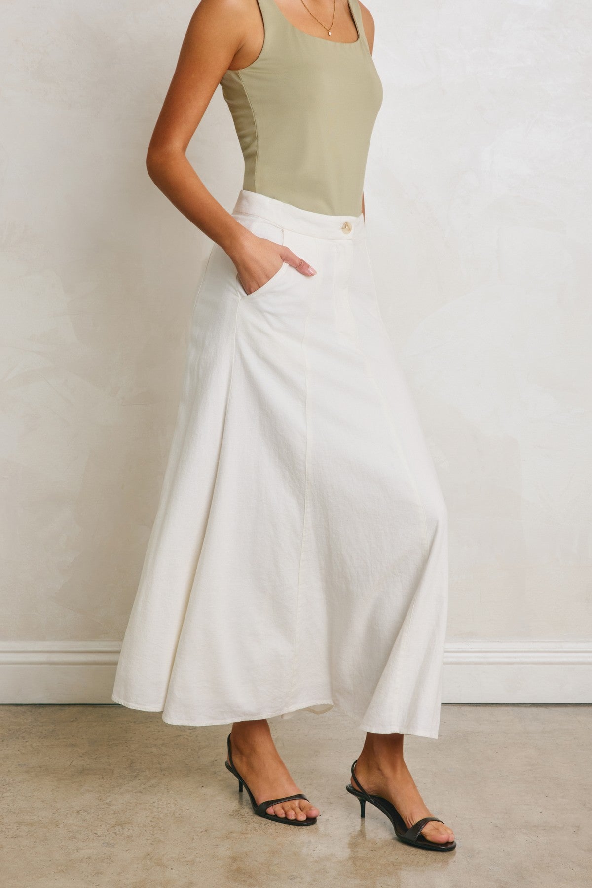 Sofia Linen Skirt