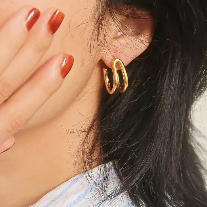 Lucille Double Earrings