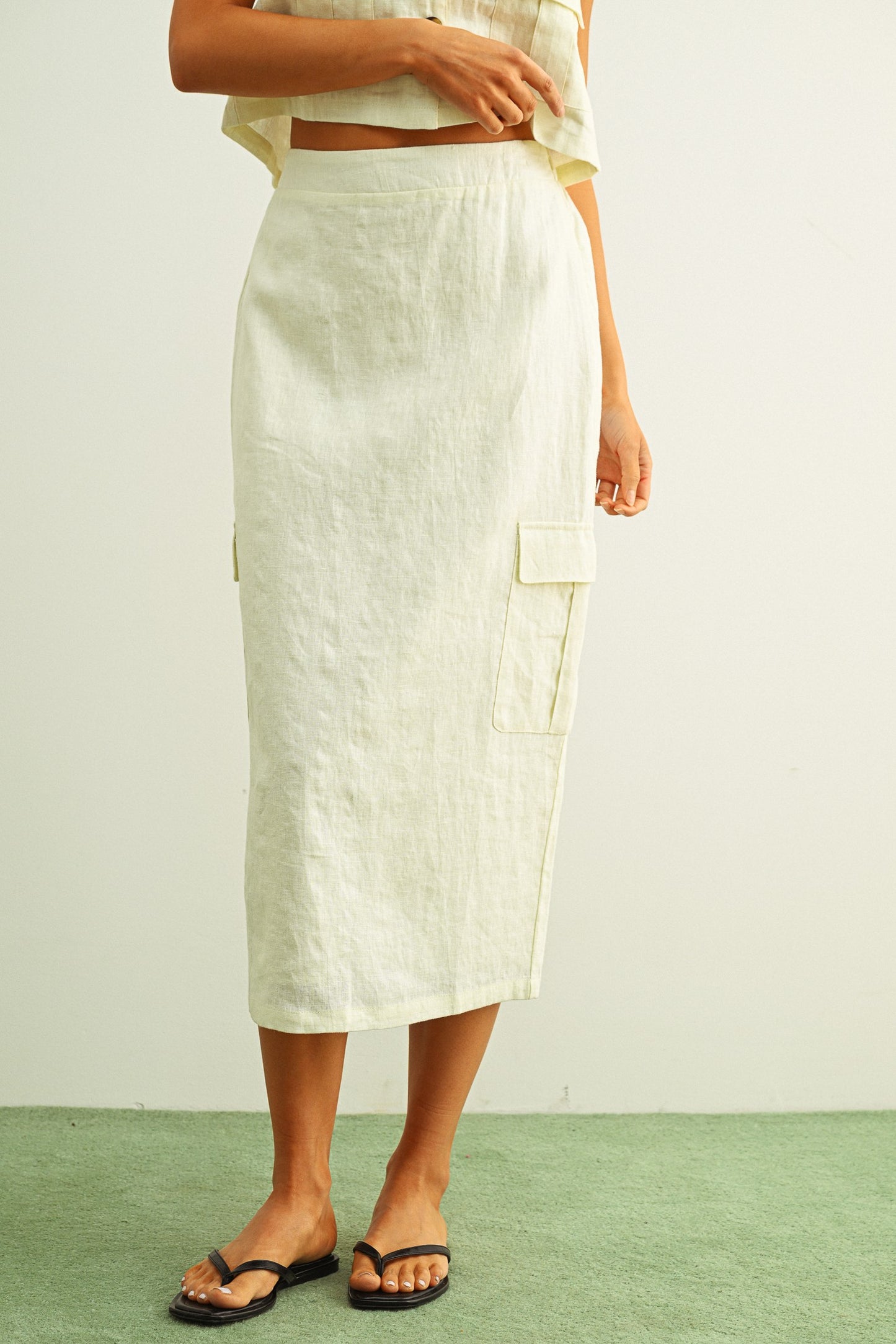 Manhattan Linen Skirt