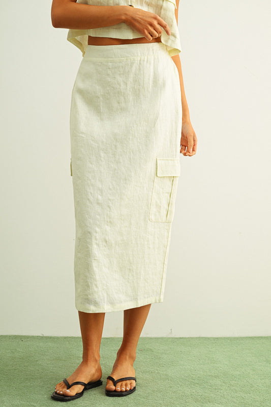 Manhattan Linen Skirt