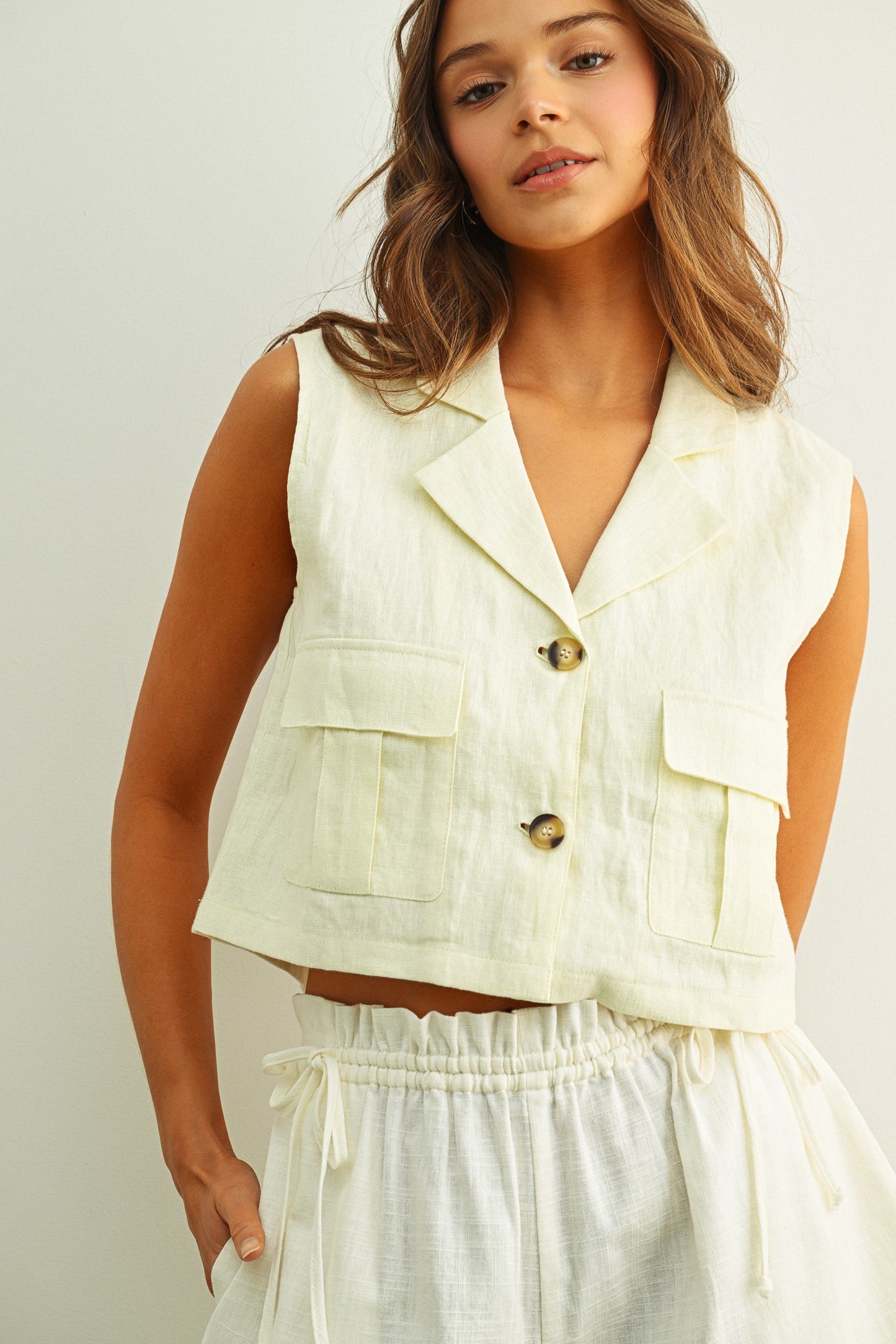Manhattan Linen Top