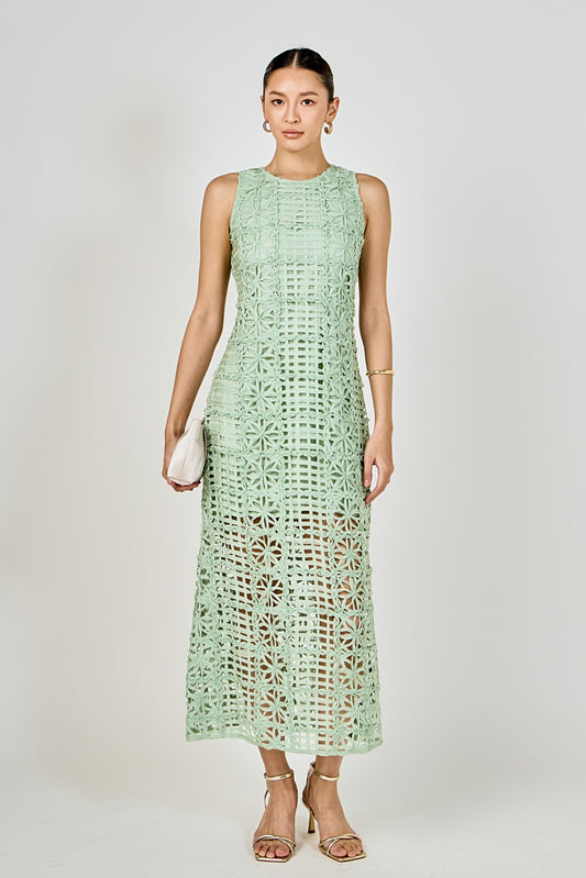 Lattice Maxi Dress
