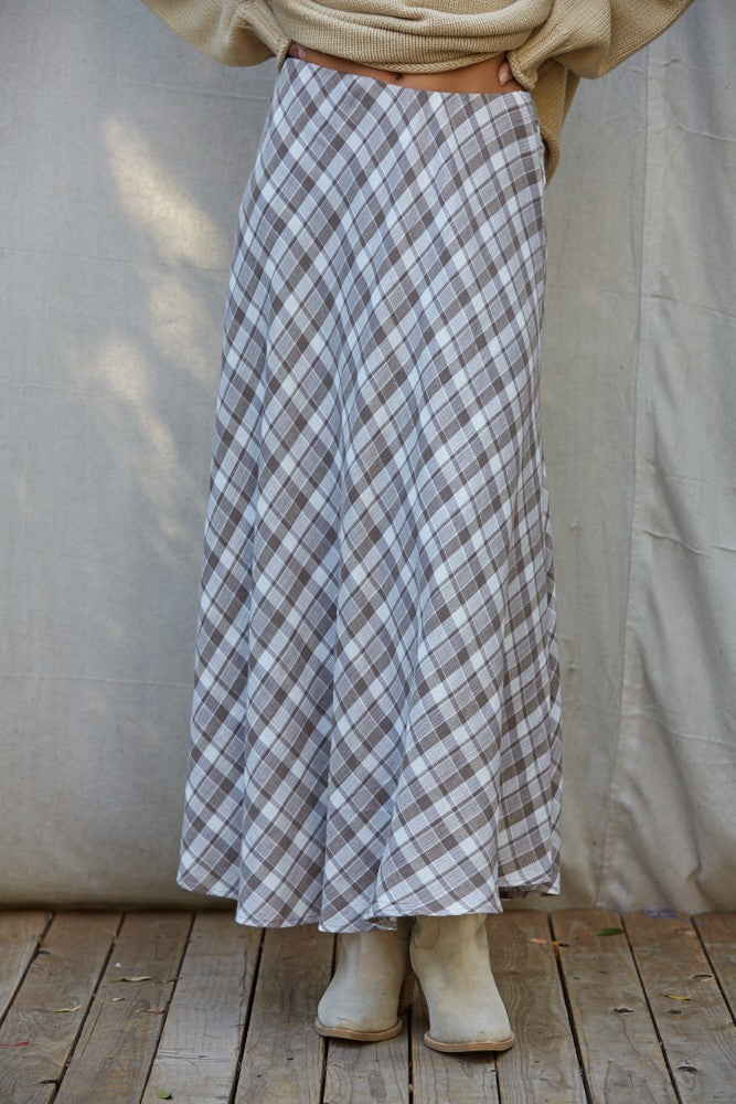 Checkmate Plaid Skirt