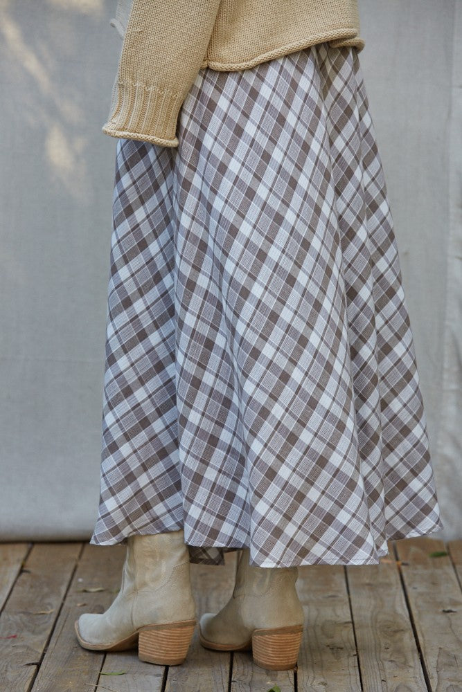 Checkmate Plaid Skirt