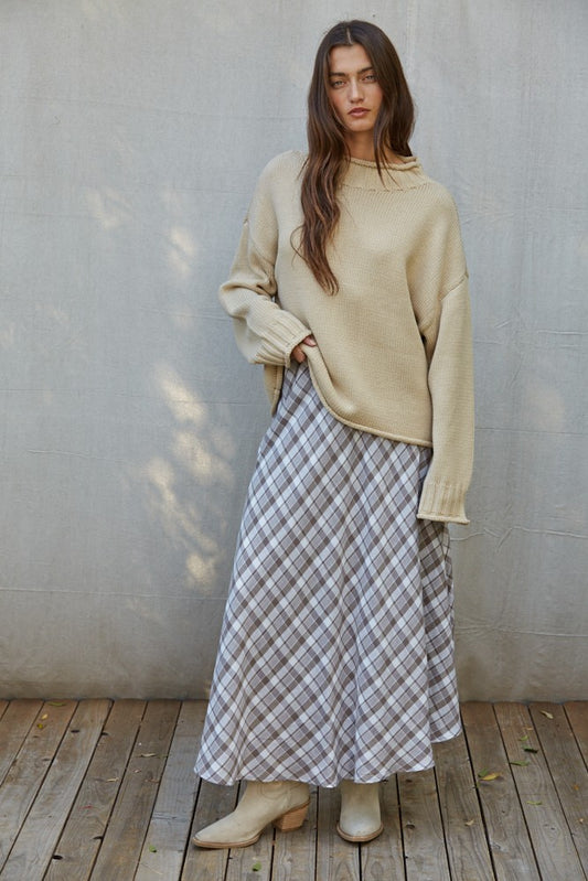 Checkmate Plaid Skirt