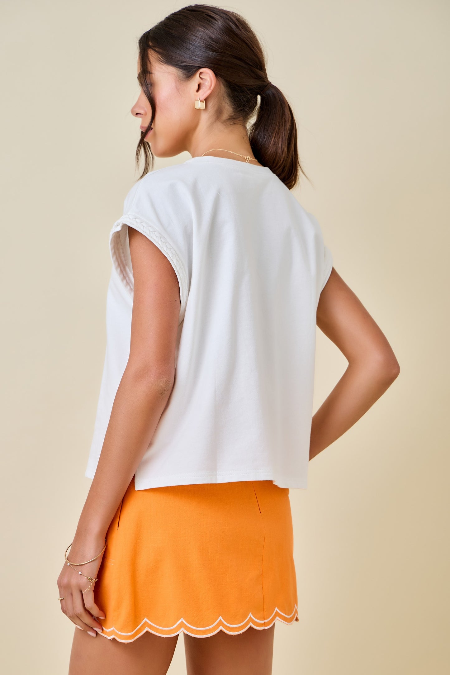 Braided Trim Tee
