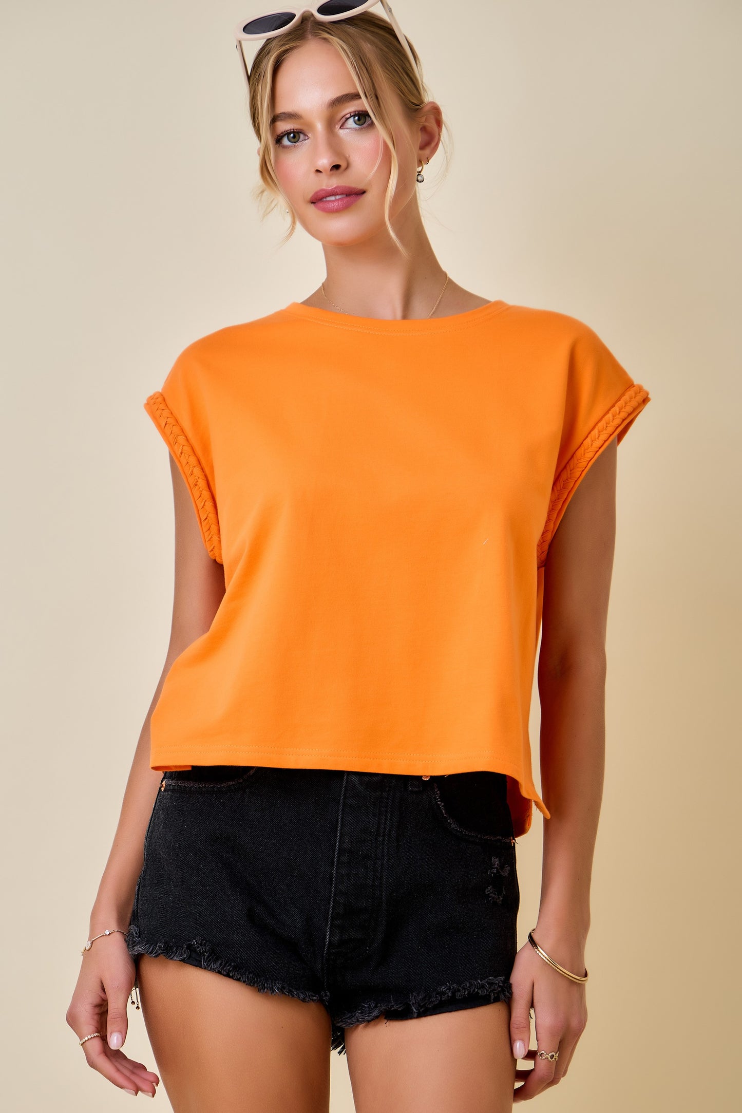 Braided Trim Tee