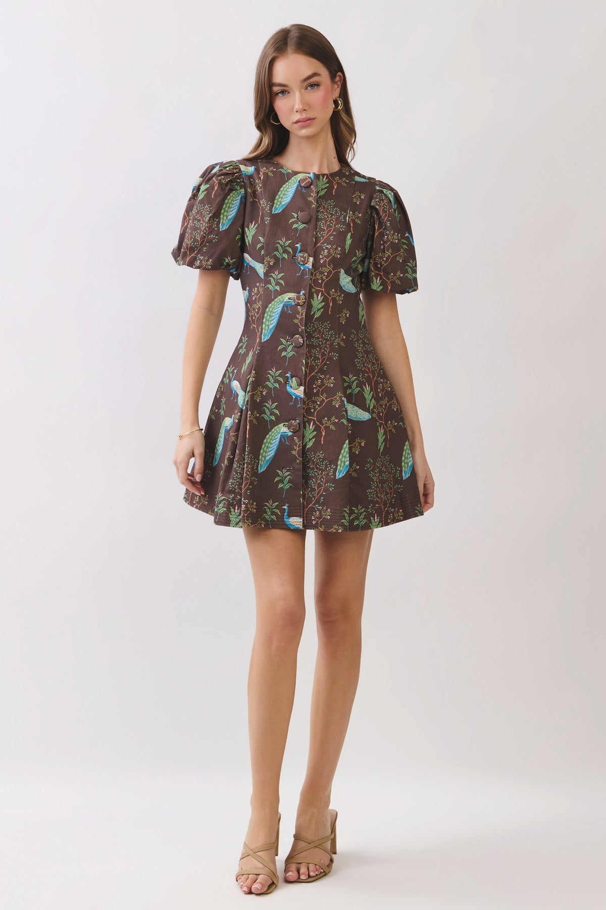 Peacock Mini Dress