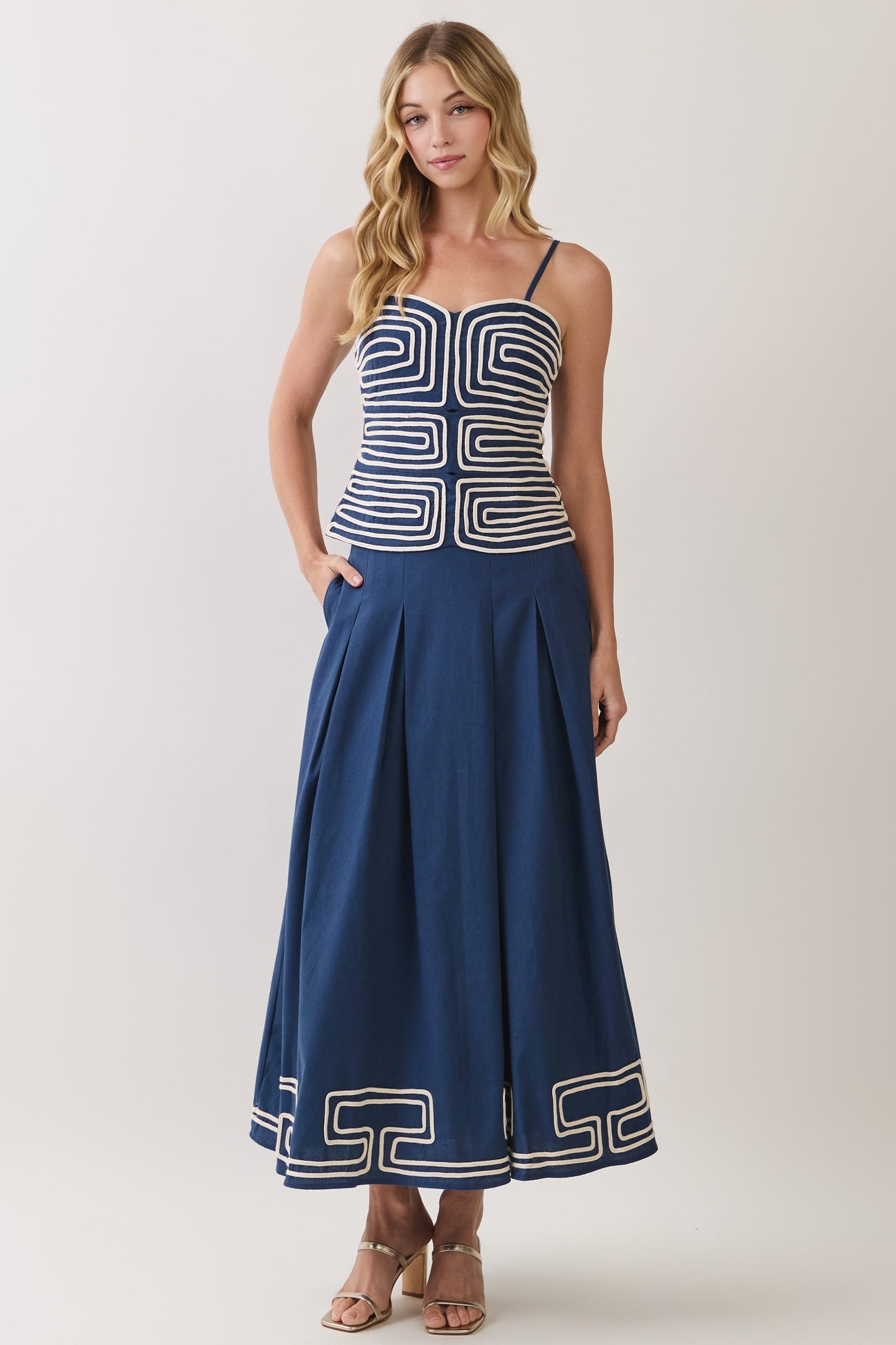 Brewer Pleated Skirt