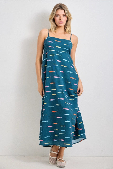 Underwater Midi Dress