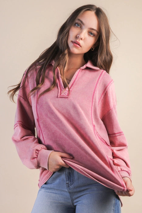 Mauve Oversized Top